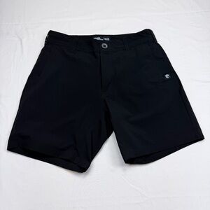 Born Primitive Men's Black Flat Front Delta Shorts